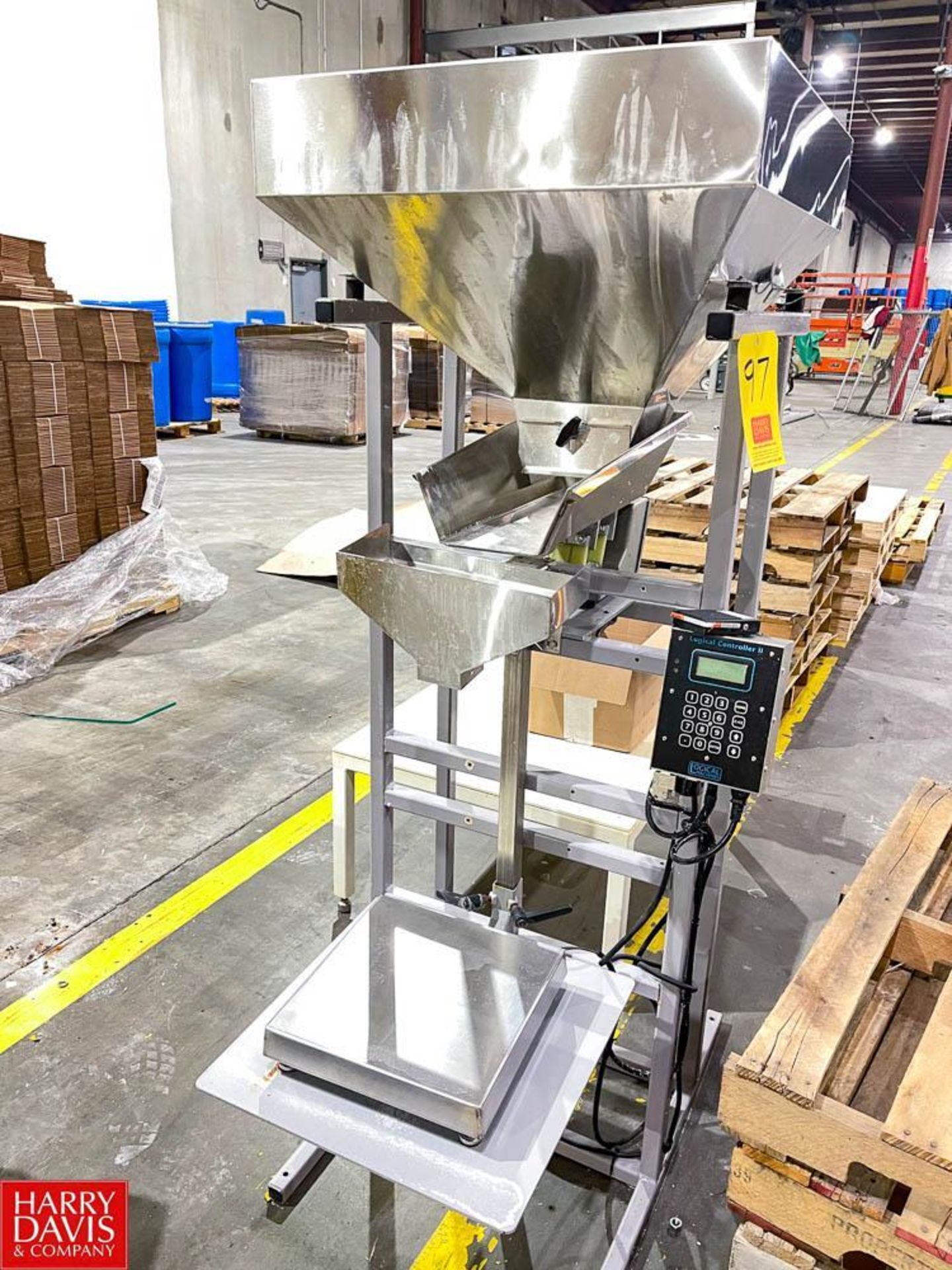 S/S Vibratory Feeder with Logical Controller with Digital Scale - Rigging Fee: $200