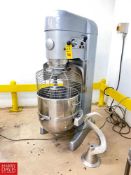 Hobart 80 QT Mixer with Whisk and Dough Hook - Rigging Fee: $350