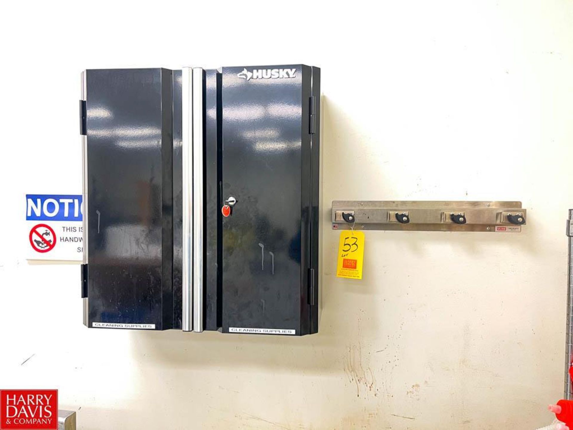 Husky Wall Mounted Cabinet and Tool Rack - Rigging Fee: $75