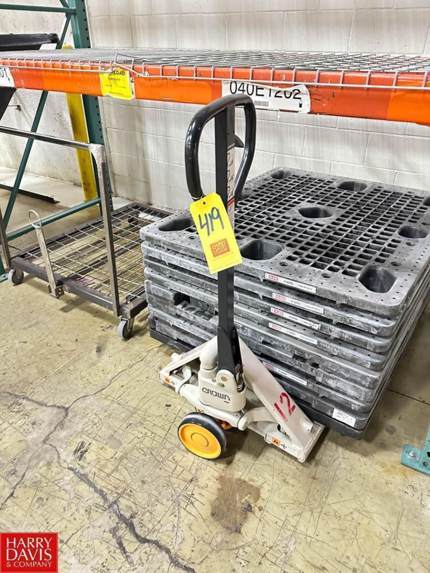 Crown Hydraulic Pallet Jack - Rigging Fee: $20 - Image 2 of 2