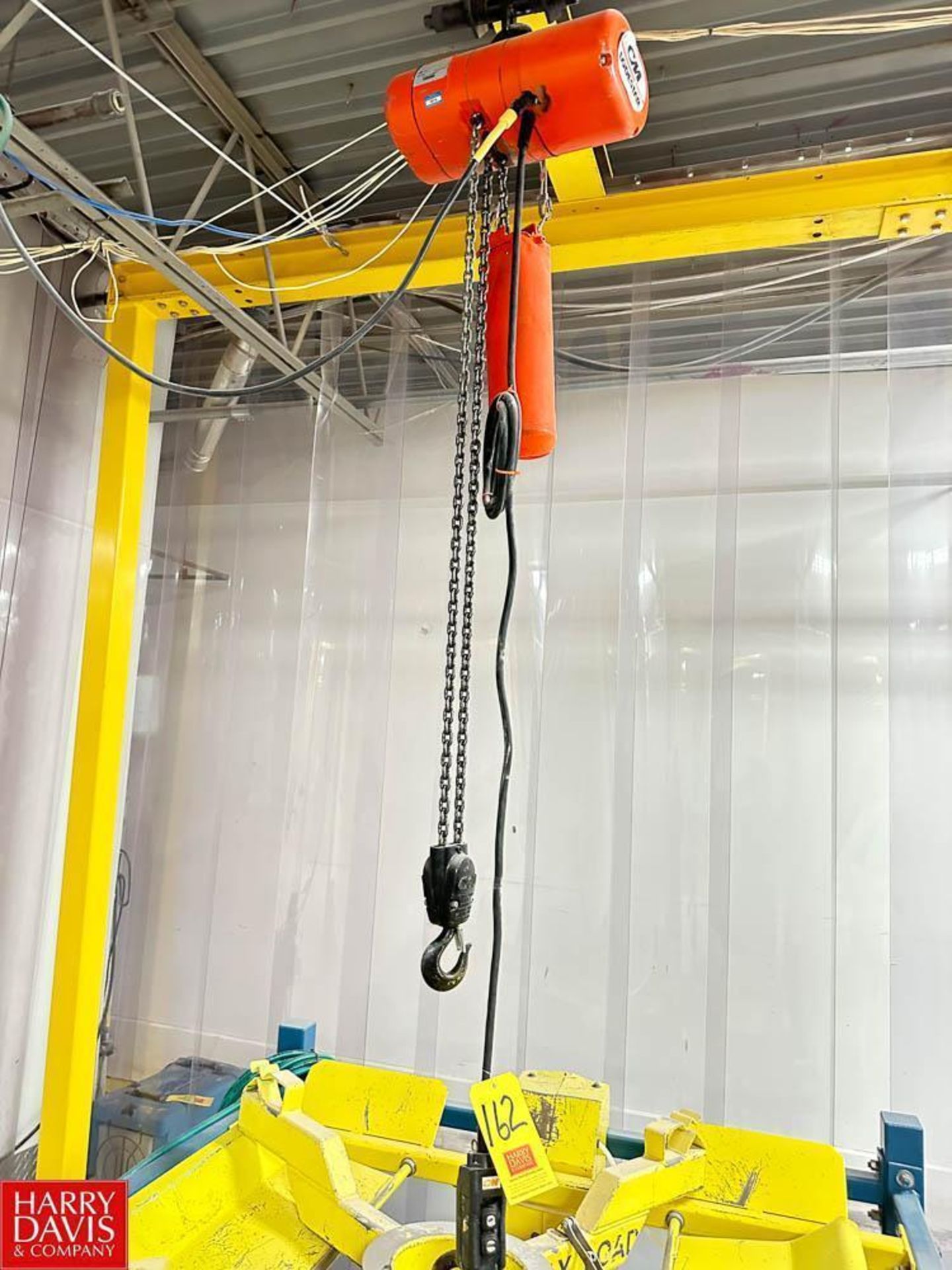 CM Lodestar 1 Ton Electric Chain Hoist with Gantry System - Rigging Fee: $750 - Image 3 of 4