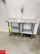 Regency S/S Table with Undershelf, Dimensions = 18" x 24" - Rigging Fee: $100