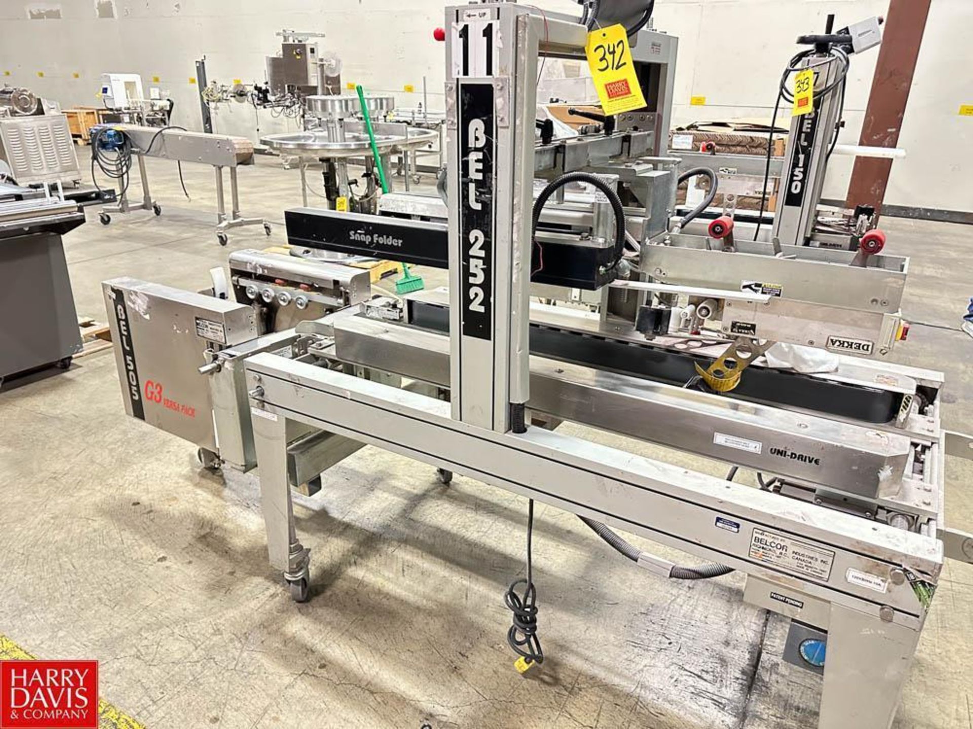 Bel Case Sealer, Model: 252 with G3 Versa Pack Exector - Rigging Fee: $250