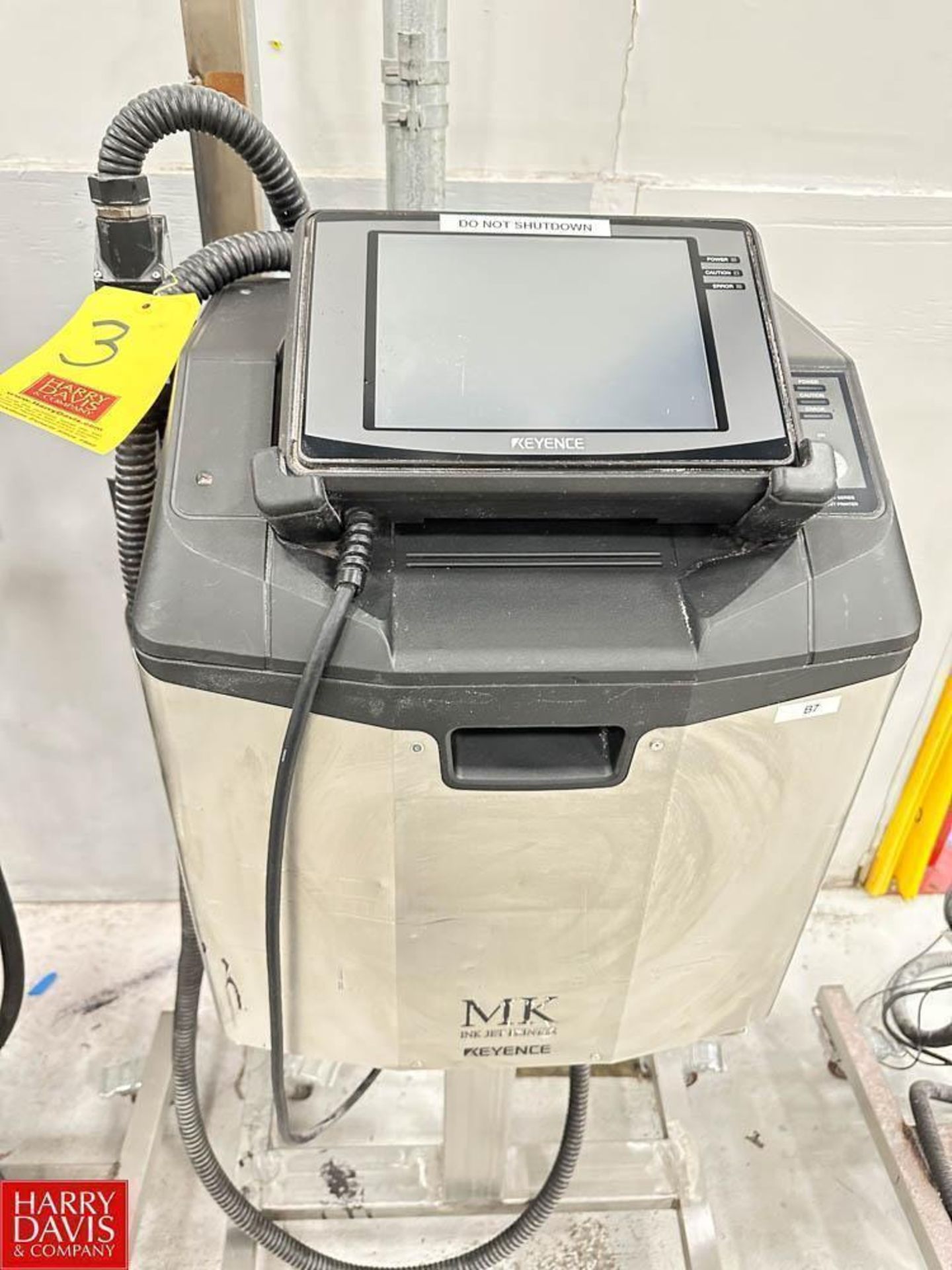 Keyence Ink Jet Printer, Model: MK-U6000, S/N: 129060086111A9K - Rigging Fee: $75 - Image 2 of 4