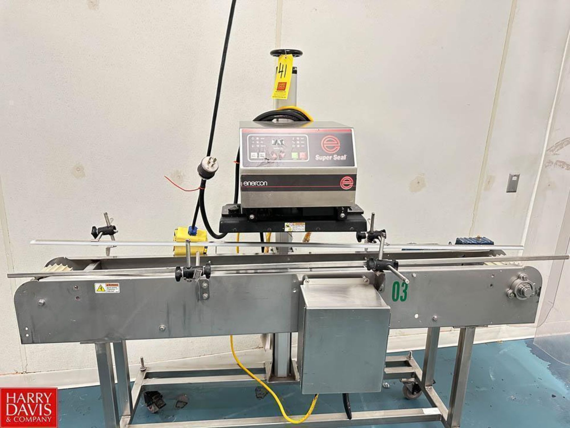 Enercon Tamper Evident Sealer, Type: Super Seal 100, Model: LM5022-222, S/N: LM5022-222098 - Image 2 of 4