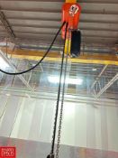 CM Lodestar 1 Ton Electric Chain Hoist with Gantry System - Rigging Fee: $750