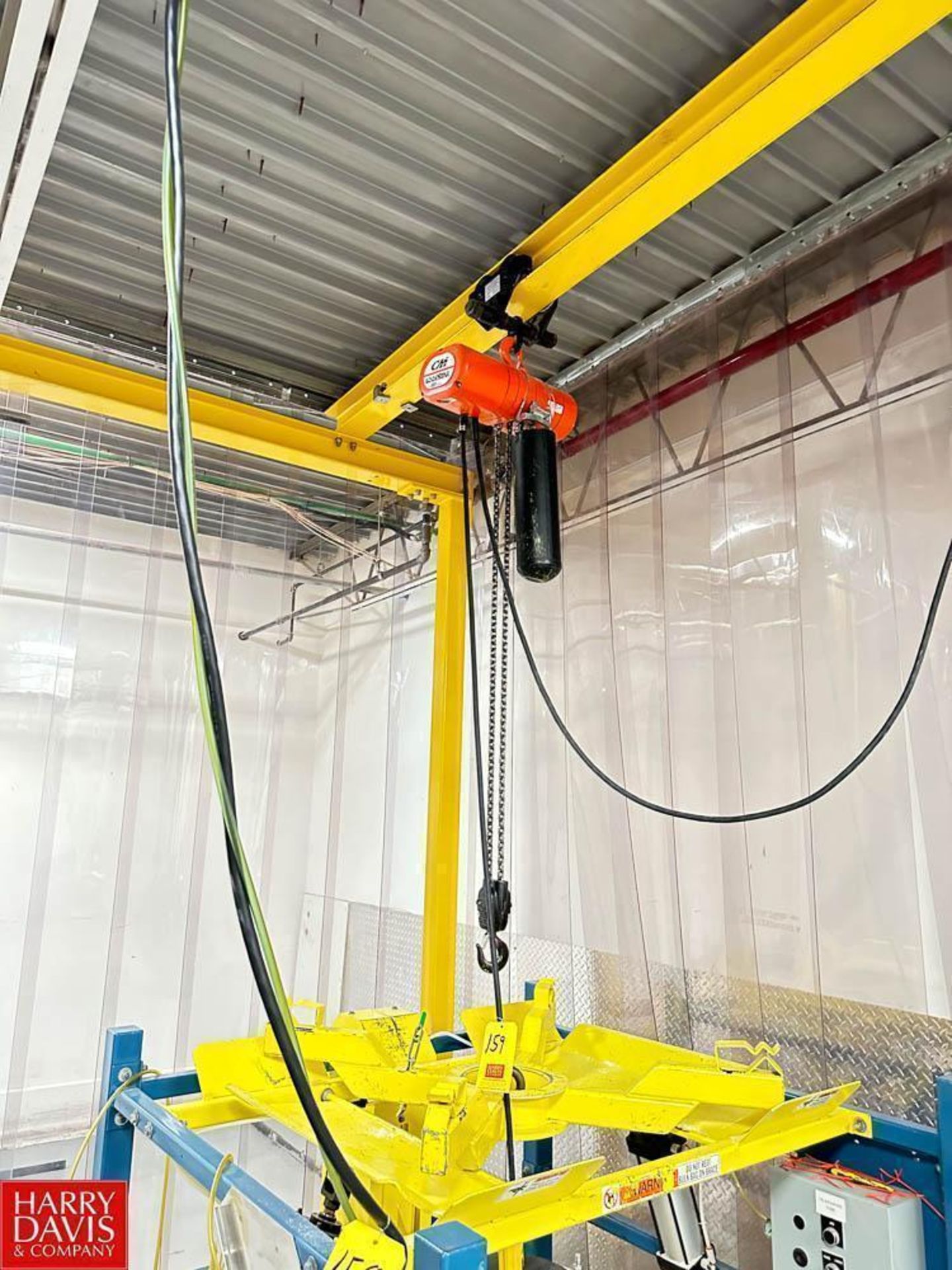 CM Lodestar 1 Ton Electric Chain Hoist with Gantry System - Rigging Fee: $750 - Image 4 of 4