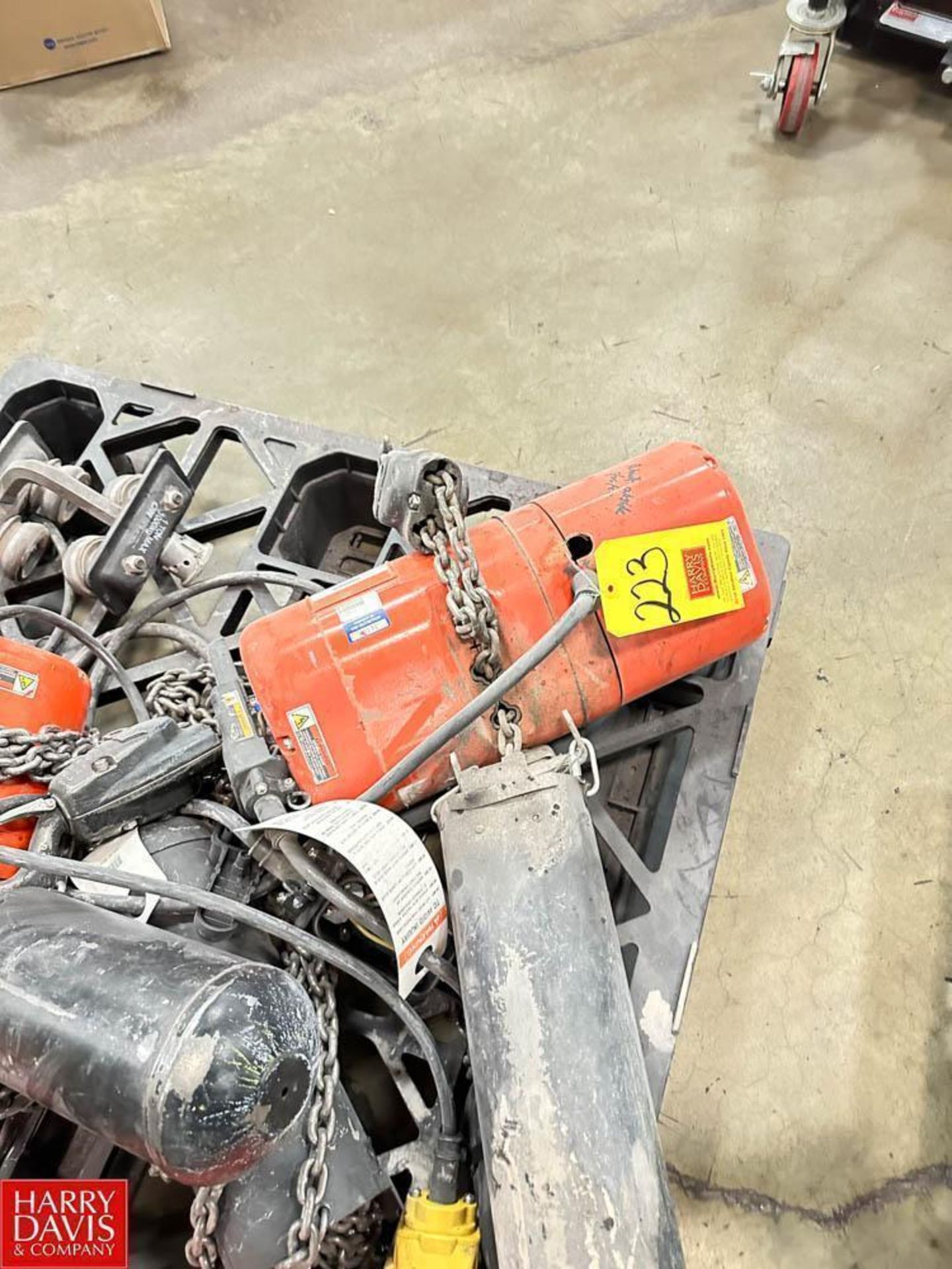 CM 1 Ton Electric Chain Hoist - Rigging Fee: $35 - Image 2 of 2
