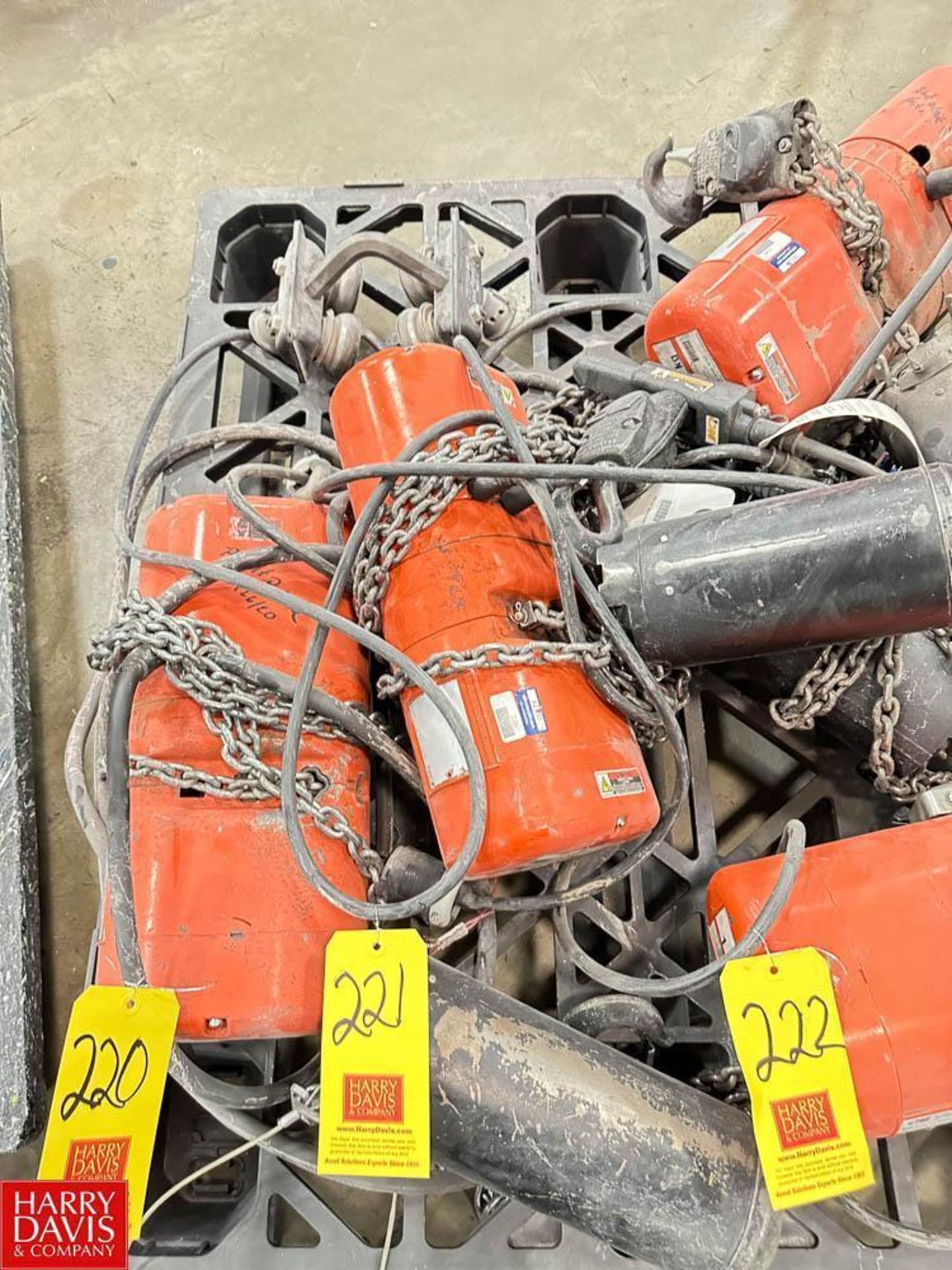 CM 1 Ton Electric Chain Hoist - Rigging Fee: $35