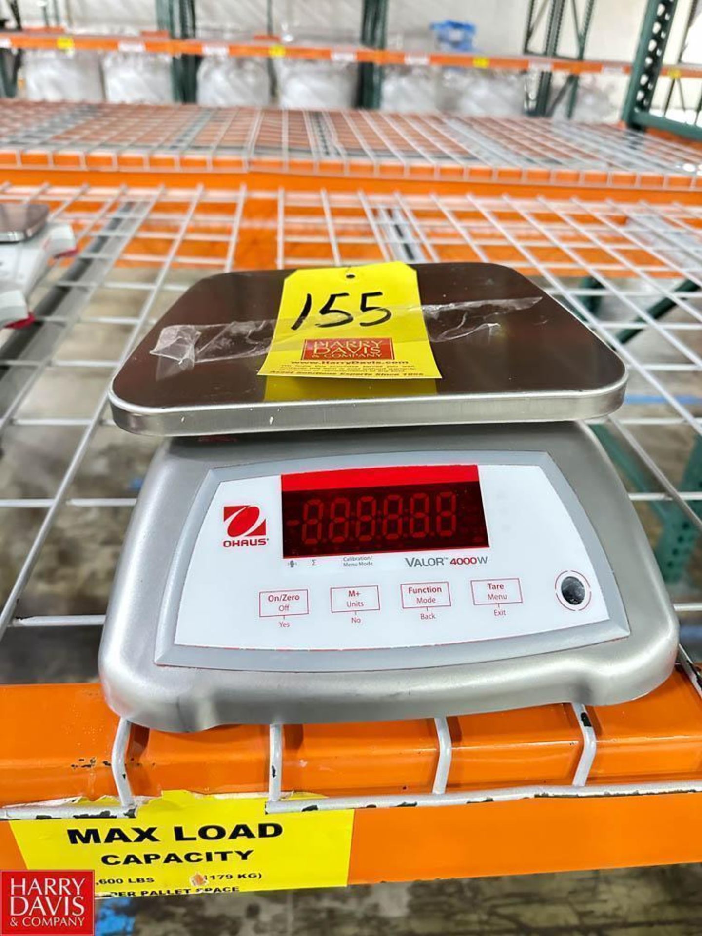 OHAUS VALOR 4,000 W Digital Scale - Rigging Fee: $35 - Image 2 of 2