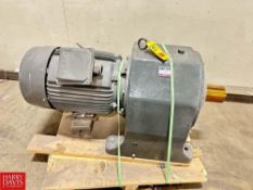 TECO 50 HP Motor with Gear Reducing Drive - Rigging Fee: $35