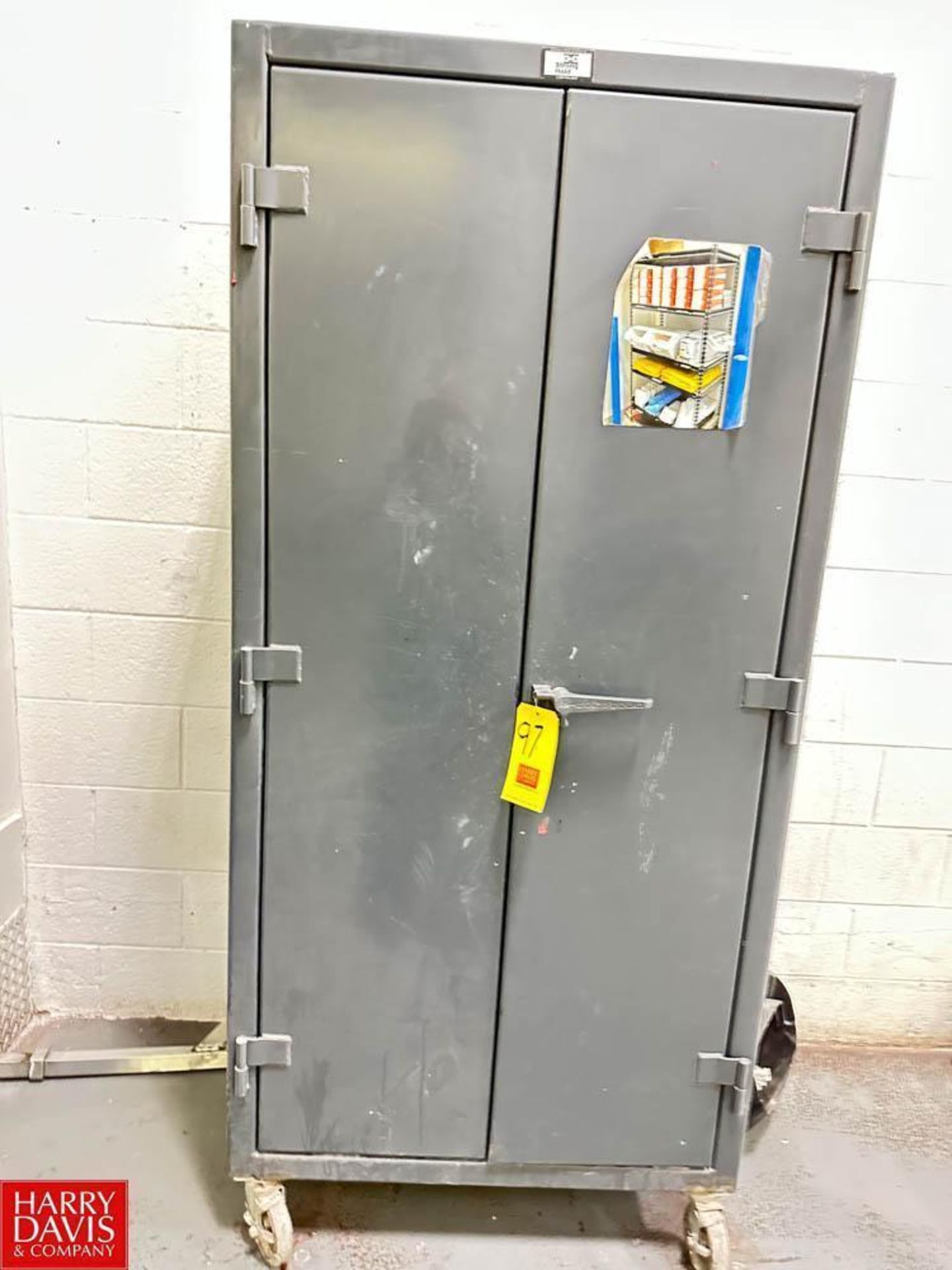 Strong Hold 2-Door Cabinet, Mounted on Casters - Rigging Fee: $75