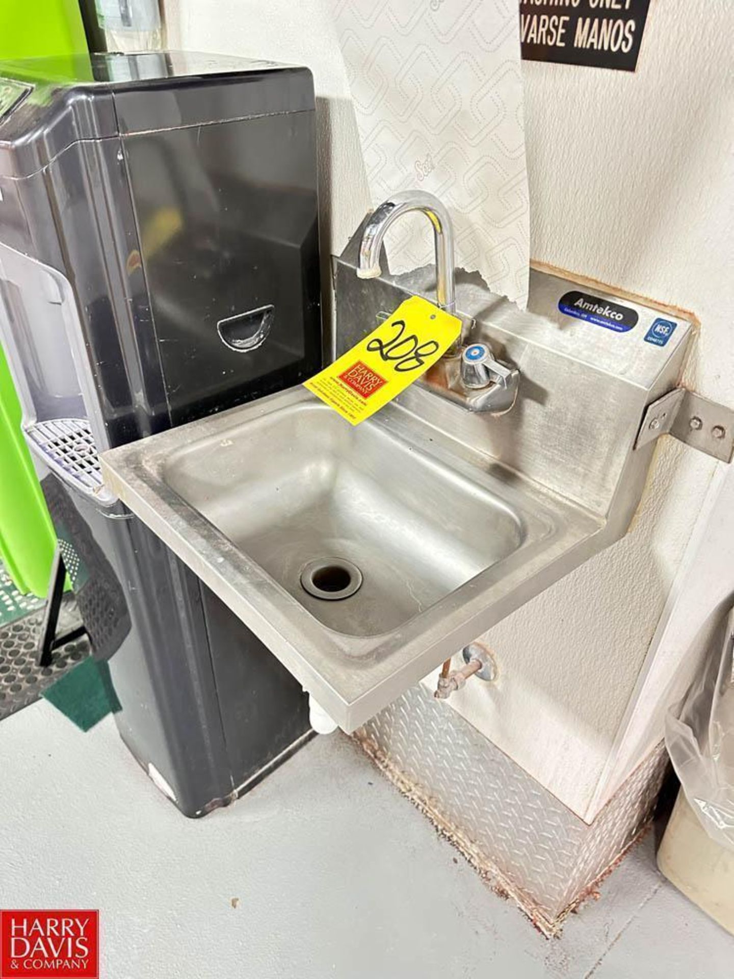 S/S Wash Sink - Rigging Fee: $35 - Image 2 of 2