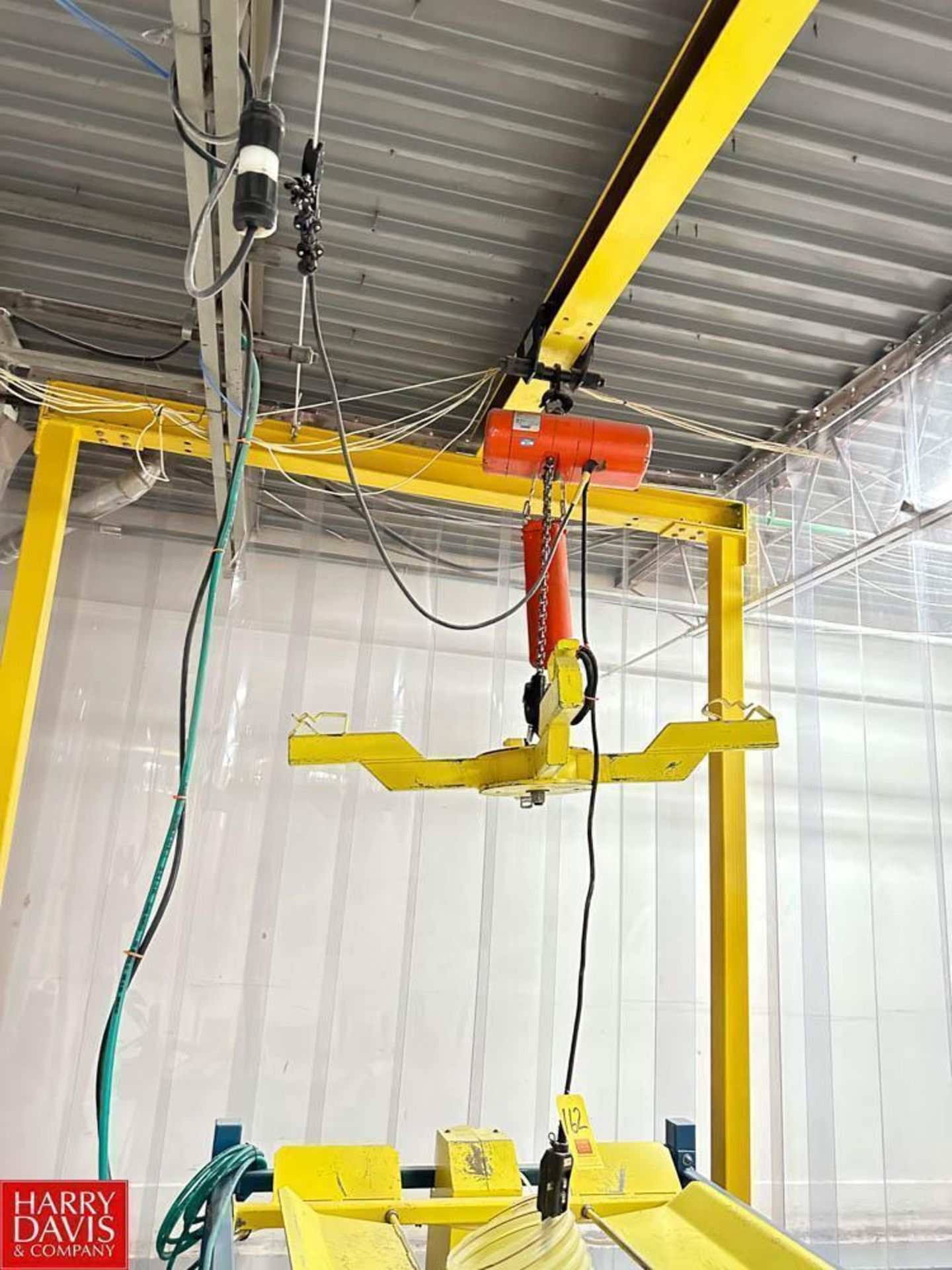 CM Lodestar 1 Ton Electric Chain Hoist with Gantry System - Rigging Fee: $750 - Image 2 of 4