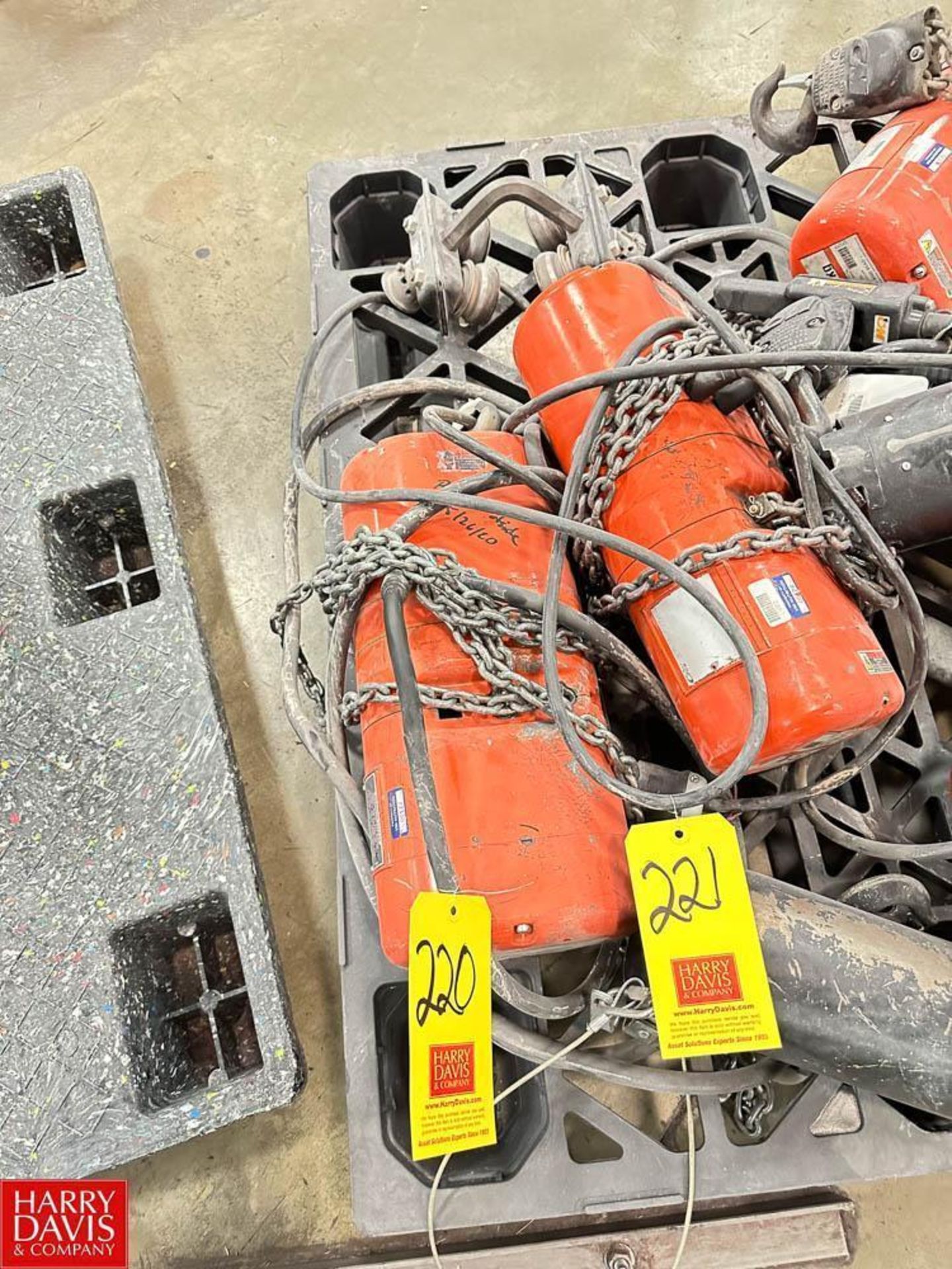 CM 1 Ton Electric Chain Hoist - Rigging Fee: $35