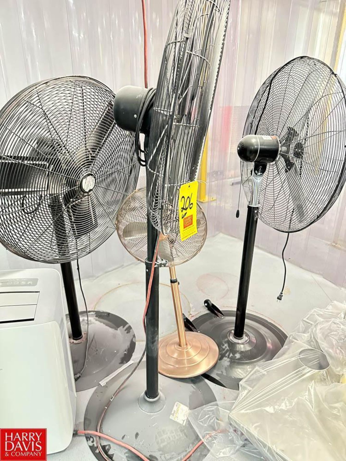 (4) Pedestal Fans and Dehumidifiers - Rigging Fee: $50