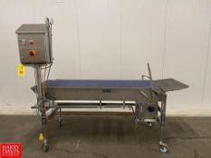 2021 7' Portable S/S Frame Breading Conveyor with 26" S/S Belting, Model: 614