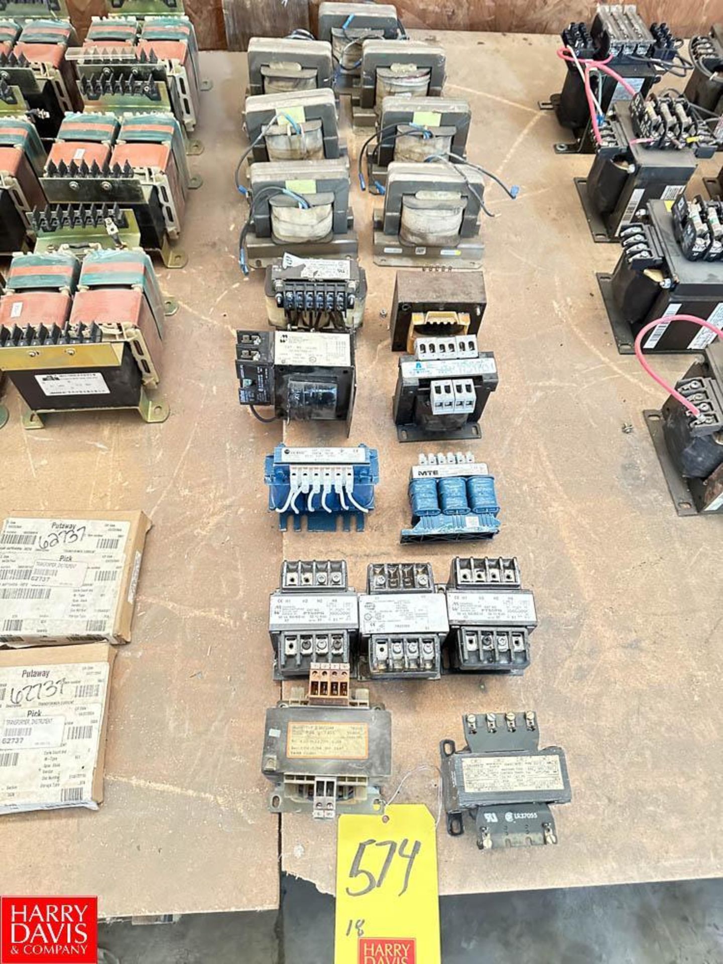 (18) Assorted Hammond, Allen-Bradley, Acme and 4 AMP 50 VA Transformers