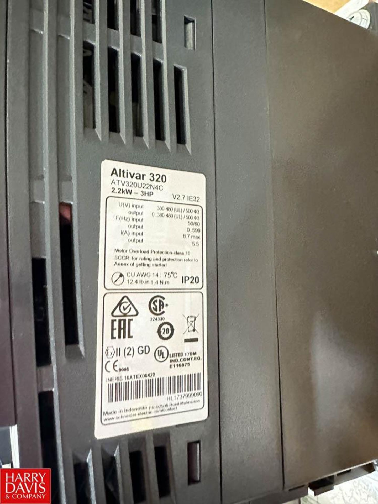 NEW Schneider Electric Robovent HVP with Altivar 320 Variable-Frequency Drive and Controls - Image 2 of 4