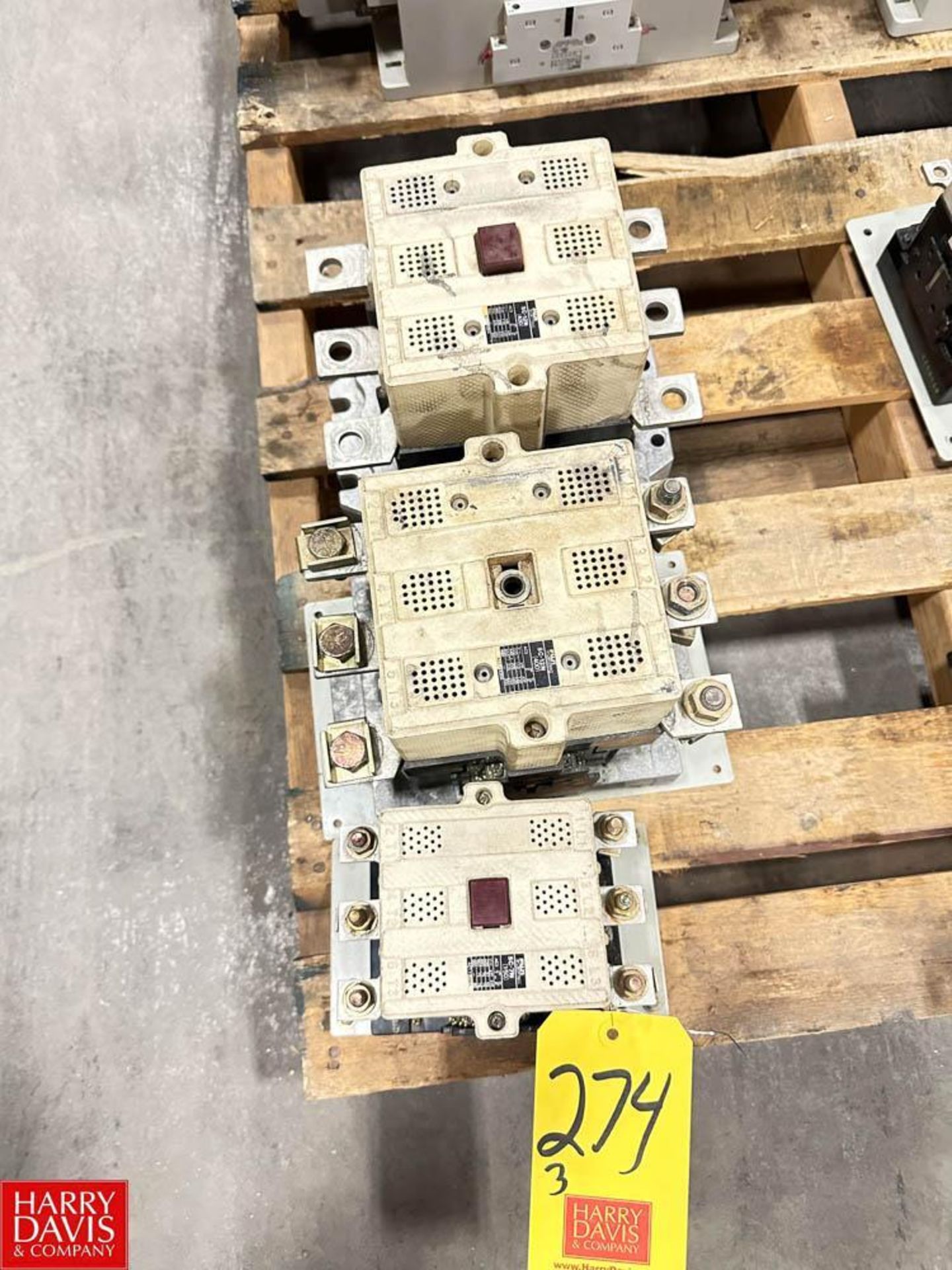 (3) Assorted Contactors