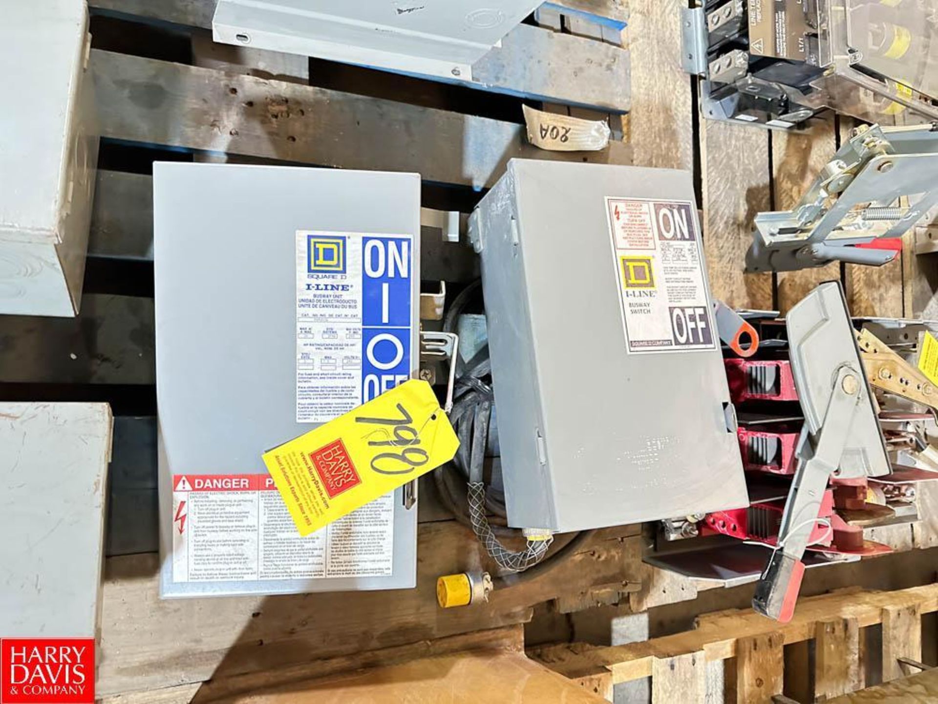 Square D I-LINE 30 AMP, 240 Volt, 7.5 HP, 3-Phase Bus Bar Disconnects