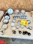 Assorted Ashcroft and other Vacuum Gauges and Flow Gauges