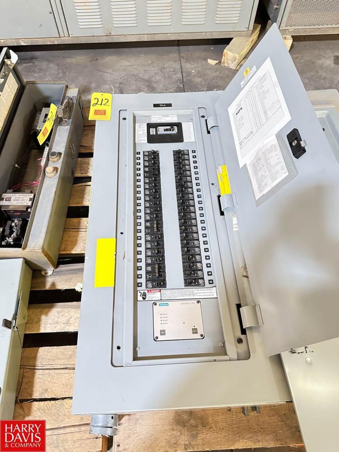 Siemens 250 AMP Breaker Panel, Catalog No: P1C42QH125ATS with (42) Breakers