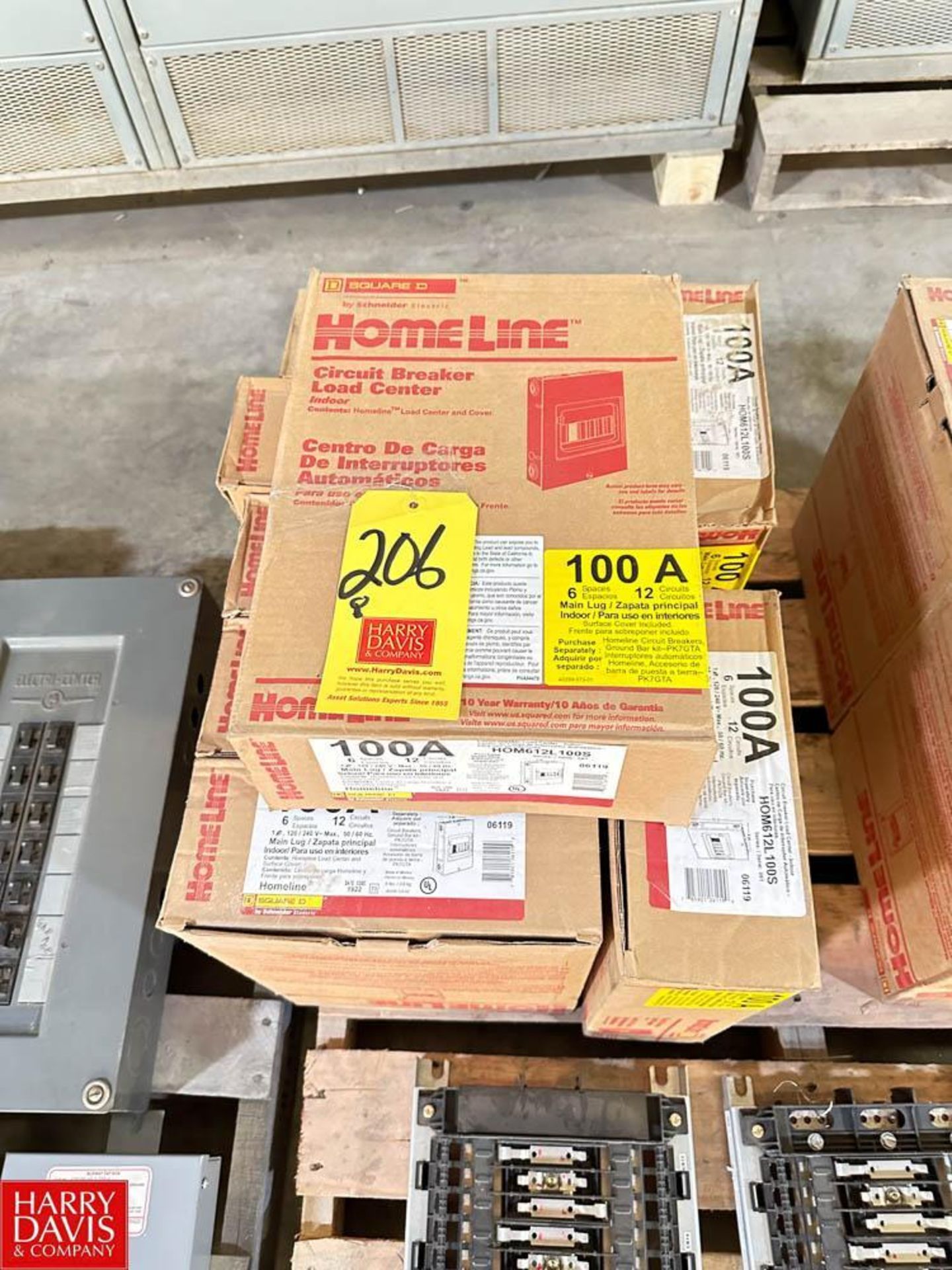 NEW Square D Homeline 100 AMP, (6) Space, (12) Circuit Breaker Boxes