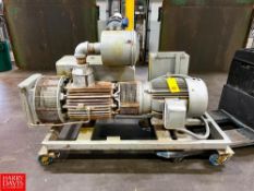 Busch 25 HP Vacuum Pump with (2) S/S Framed Belt Conveyors and (4) Stober Posidrive FAS 4000