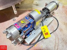 Alfa Laval Positive Displacement Pump with 1.5 x 1.5" S/S Head, Clamp-Type S/S Motor