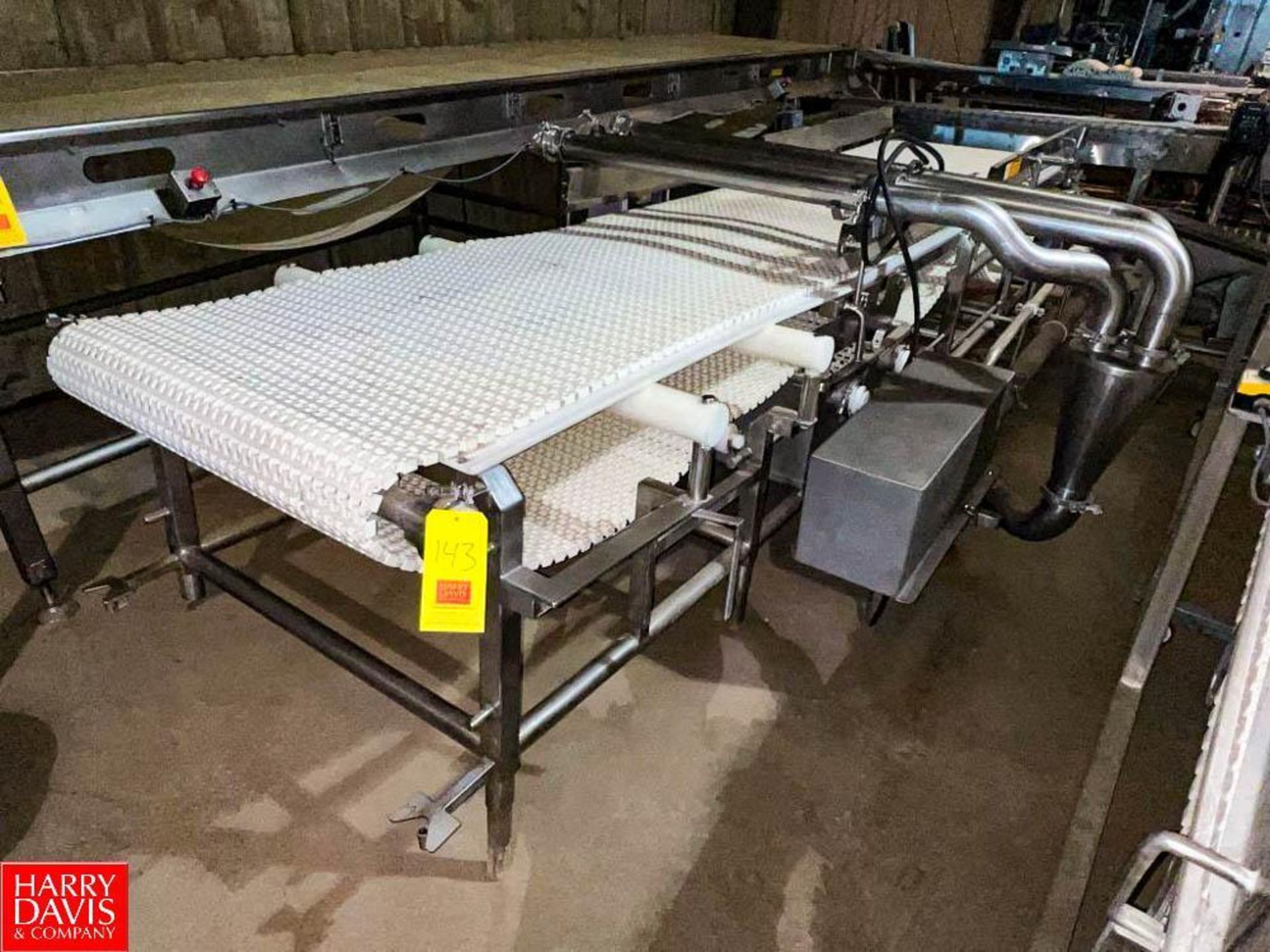 S/S Framed Conveyor, Dimensions = 15' x 3' (Location: Alliance, OH) - Rigging Fee: $250