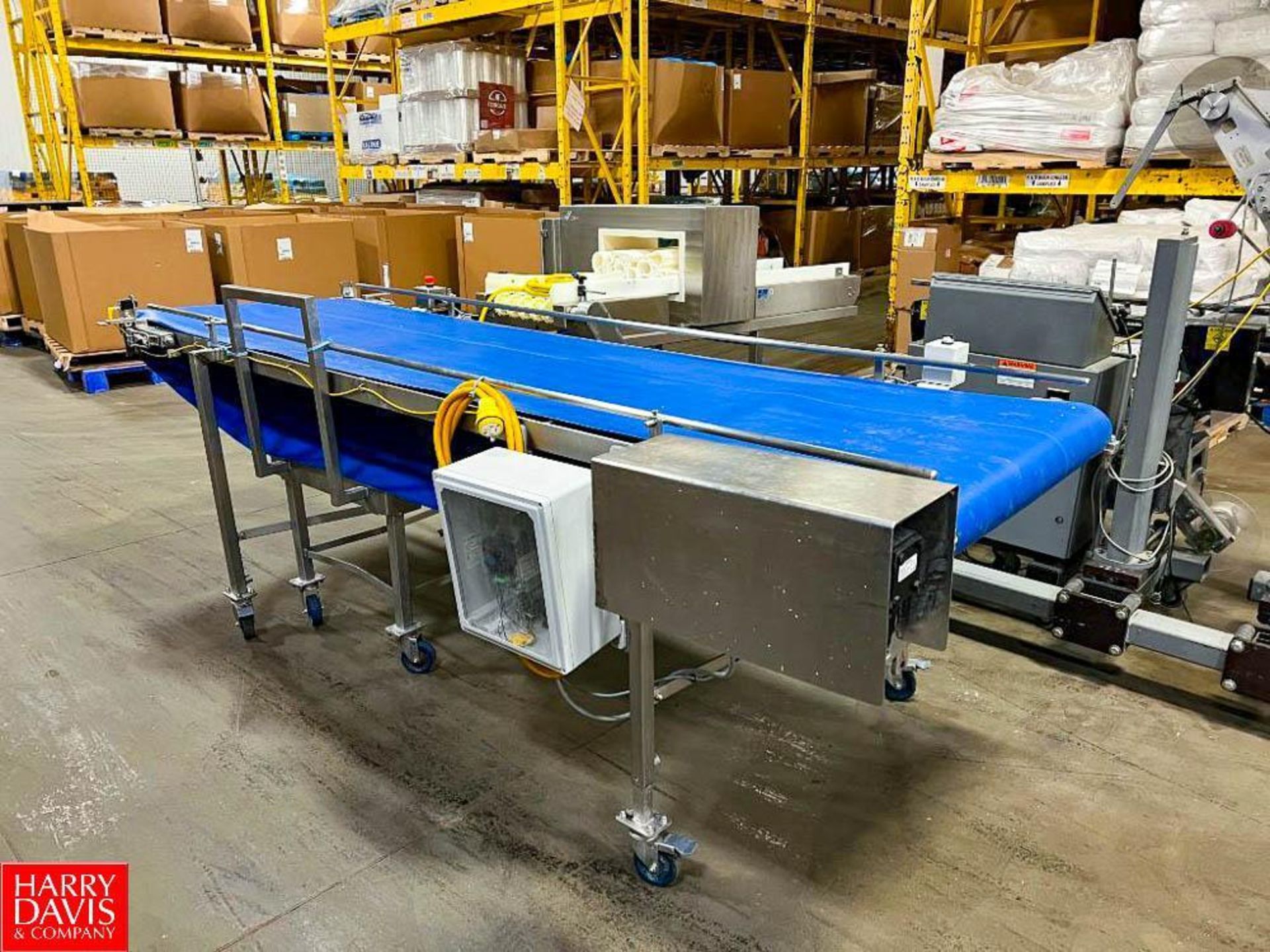 Mobile S/S Framed Belt Conveyor with Allen-Bradley Powerflex and Drive, Dimensions = 118" x 32" - Image 2 of 2