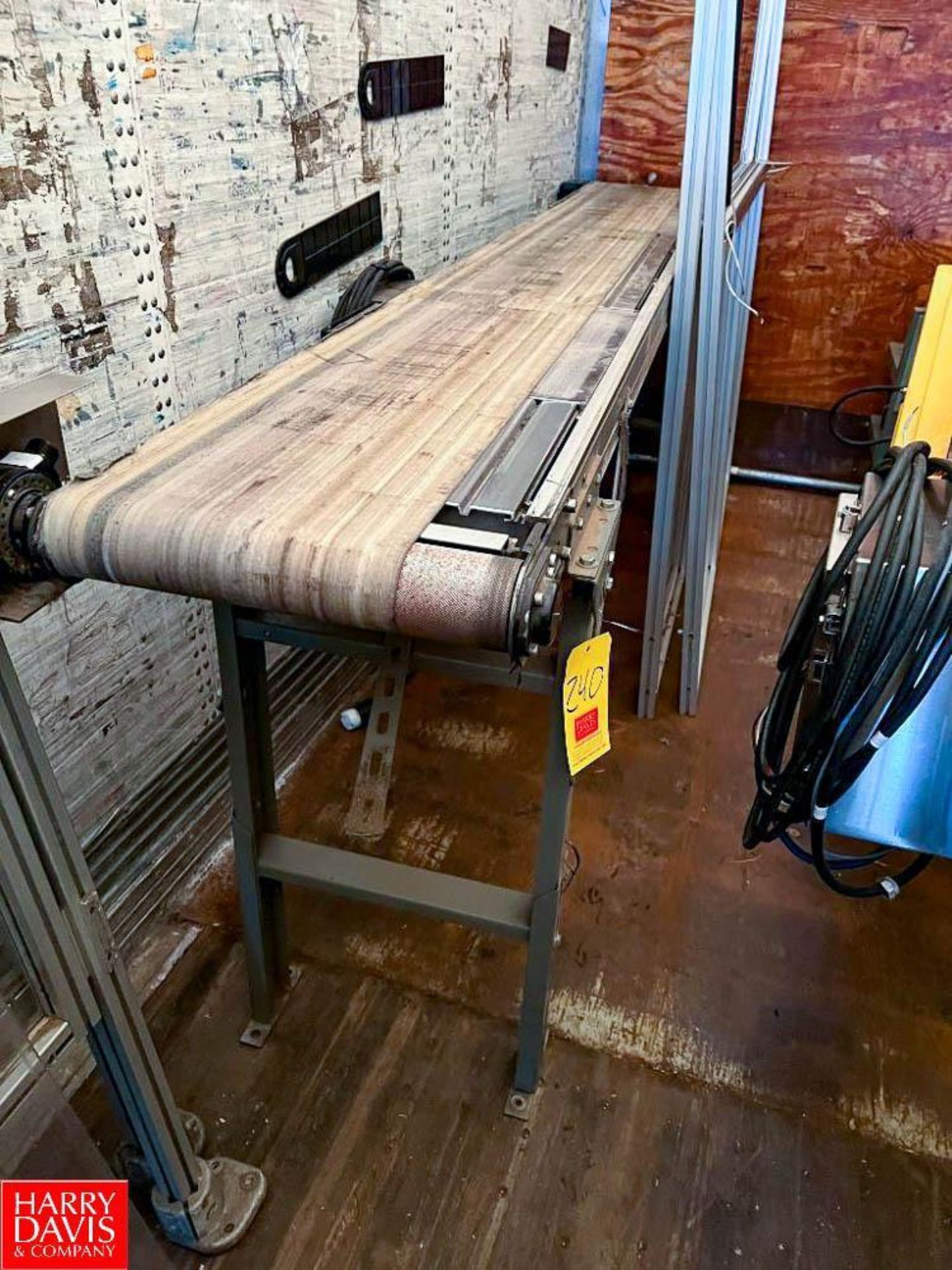S/S Framed Belt Conveyor with Drive and Controls, Dimensions = 10' x 1' (Location: Louisville, OH)