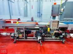 RecPro Mobile Zipper Machine with S/S Clad Drive and S/S Belt Conveyor with Drive Controls