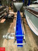 S/S Framed Elevator Conveyor, Dimensions = 12' x 8" with S/S Depositor, Dimensions = 28" x 2'