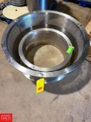 S/S Tumbler Screens, Outside Diameter = 40" and 28" (Location: Alliance, OH) - Rigging Fee: $50