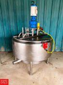 50 Gallon S/S Mixer with 1 HP 1,745 RPM Agitator (Location: Alliance, OH) - Rigging Fee: $150