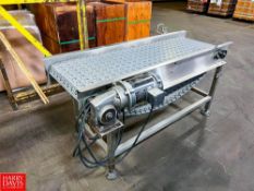 S/S Framed Directional Conveyor with Drive, Dimensions = 56" x 18" (Location: Louisville, OH)