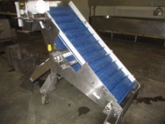 S/S 24" Wide Cleated Belt Inclined Conveyor (Location: Plover, WI) - Rigging Fee: $125