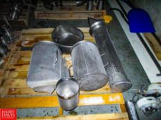 (6) Assorted S/S Strainers (Location: Plover, WI) - Rigging Fee: TBD