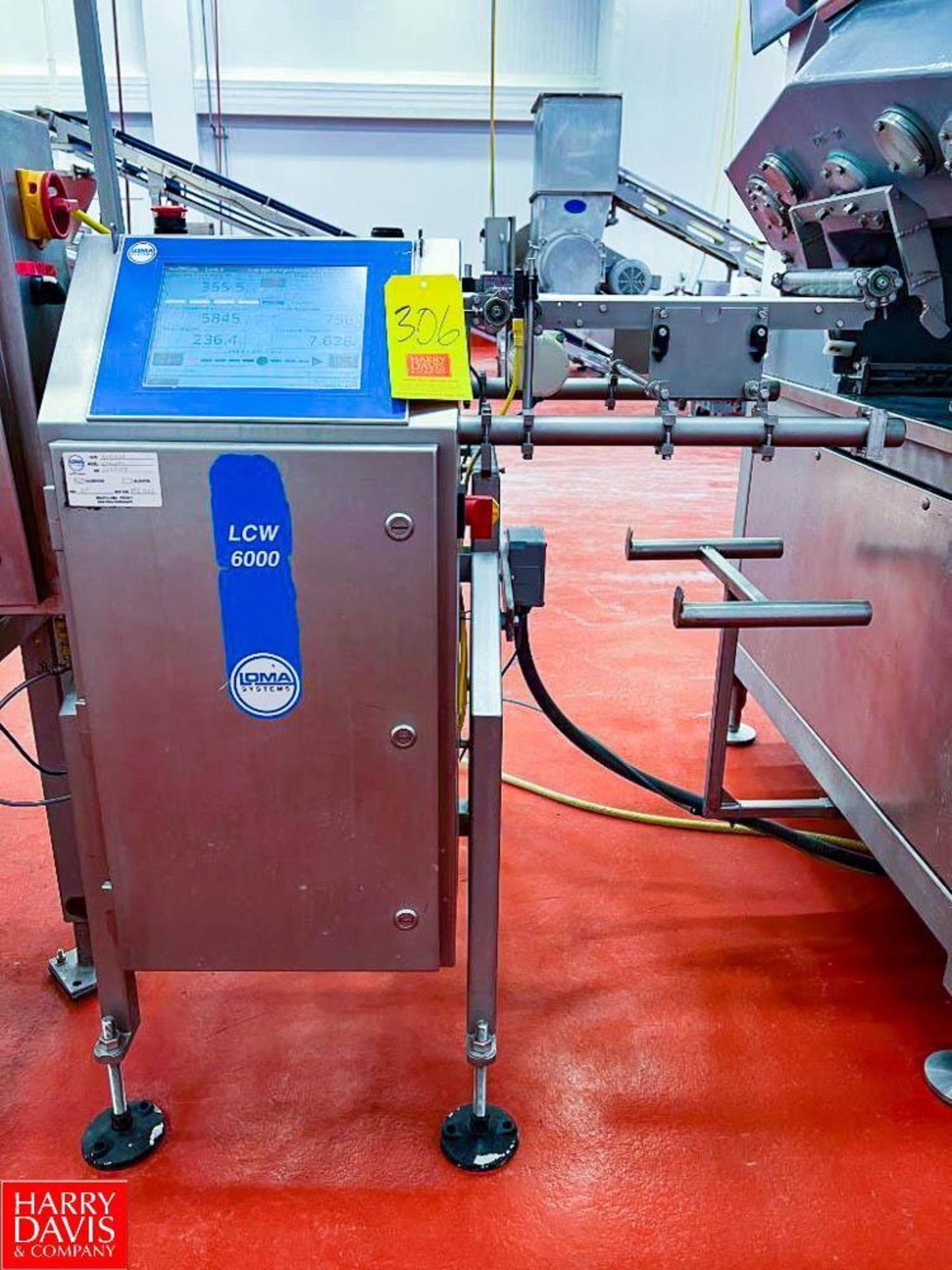 Loma Systems S/S Check Weigher, Model: LCW6000, S/N: LCW21098 with Touch Screen HMI and Conveyor