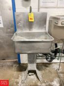 S/S Hand Sink with Foot Controls - Rigging Fee: $150