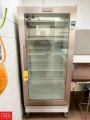 Frigidaire Commercial S/S Glass-Door Lab Refrigerator, Model: FCGM181RQBA, S/N: WA52501593