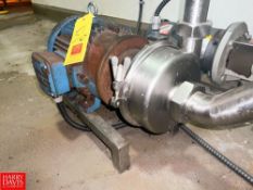 7.5 HP Centrifugal Pump with 1,765 RPM Motor, Mounted on S/S Base - Rigging Fee: $75