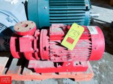 Leroy Somer Pump with 15 HP 3,510 RPM Motor - Rigging Fee: $75