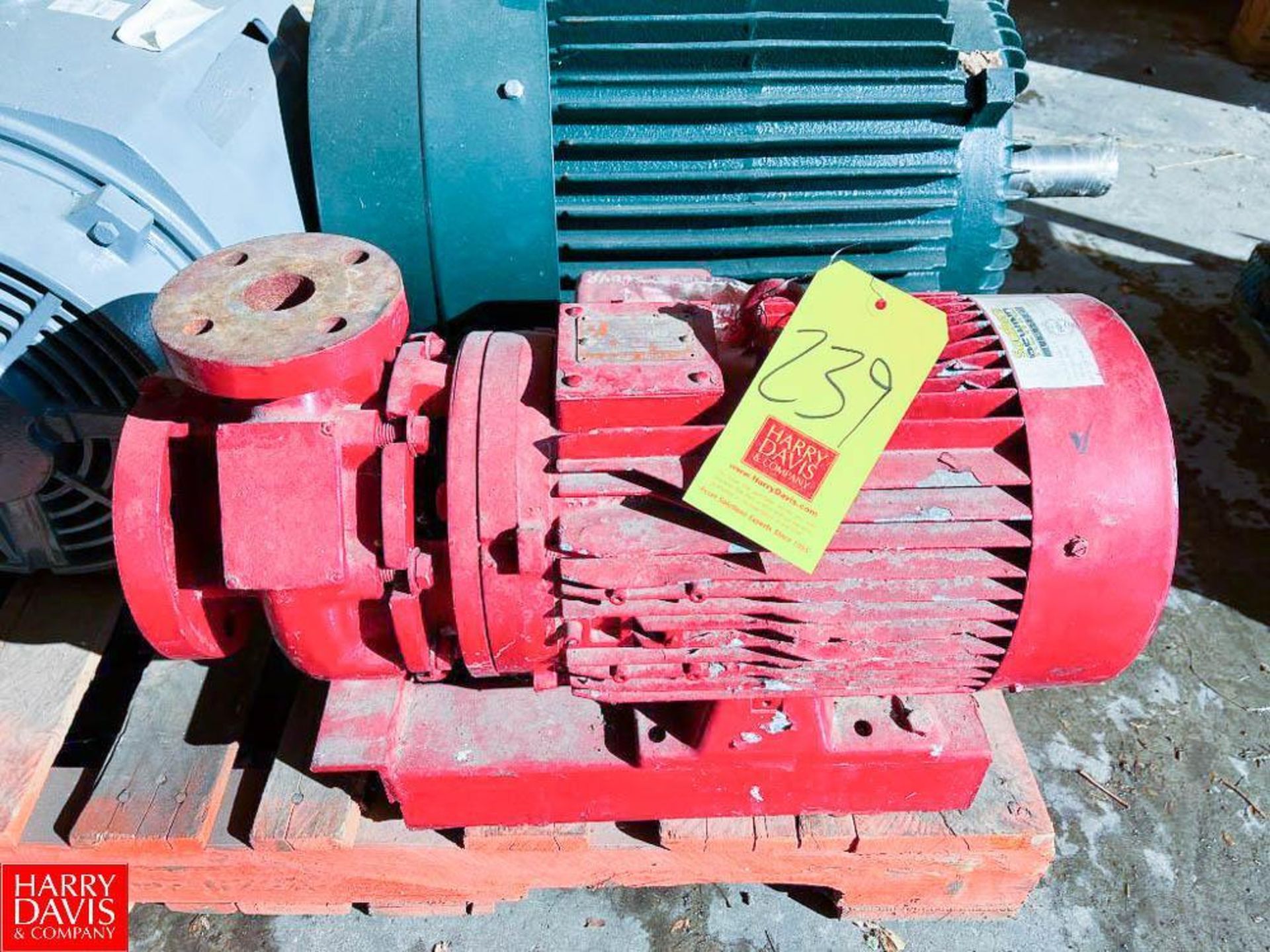 Leroy Somer Pump with 15 HP 3,510 RPM Motor - Rigging Fee: $75