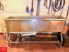 S/S COP Trough with Centrifugal Pump, Dimensions = 6' x 2' - Rigging Fee: $250