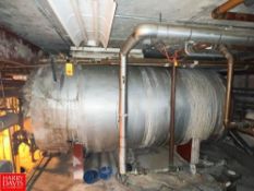 Insulated S/S Horizontal Hot Water Storage Tank - Rigging Fee: $4500