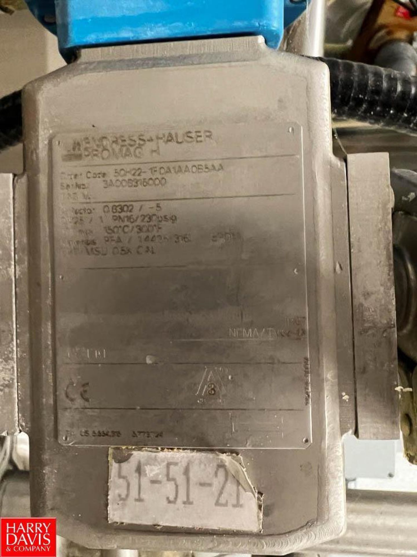 Endress+Hauser 1.5" PROMAG H Flow Meter, S/N: 3A008316000 - Rigging Fee: $50 - Image 2 of 2