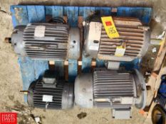 (4) Assorted Motor, up to 15 HP, Including: Baldor - Rigging Fee: $75